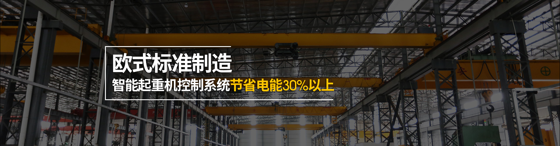 臺冠起重機歐式標(biāo)準(zhǔn)制造，智能起重機控制系統(tǒng)節(jié)省電能30%以上